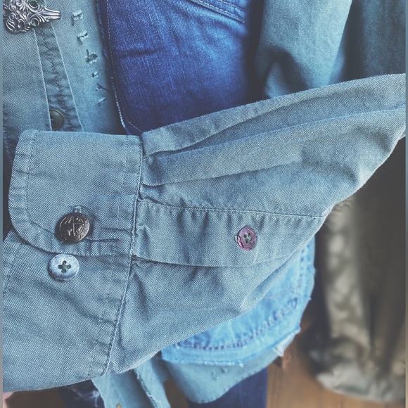 OOAK Custom Patchwork Utility Jacket The Sasha Artisan Reworked XXL - Picture 11 of 15